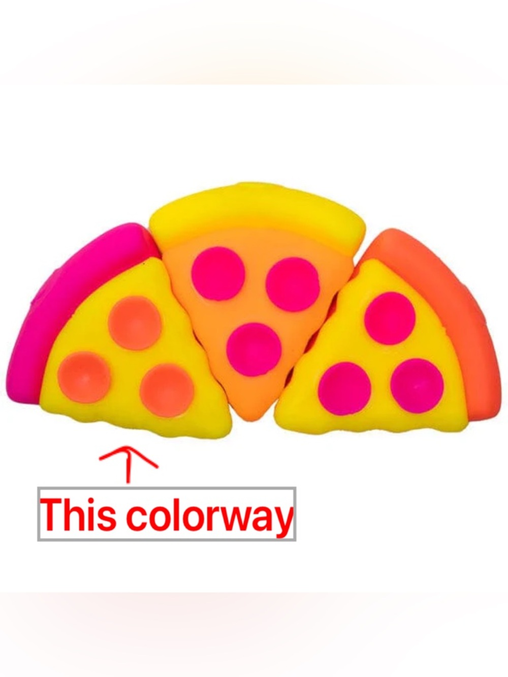 Schylling NEEDOH Squeezzza Pizza Squishy Toy - NIB - RARE - Picture 6 of 6